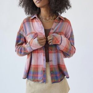 Urban Outfitters BDG Karl Slouchy Flannel Button Down Shirt